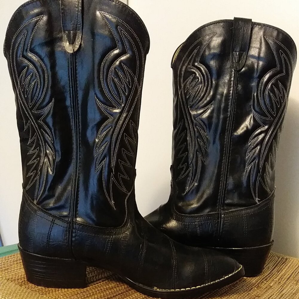 Black Western Cowboy Boots